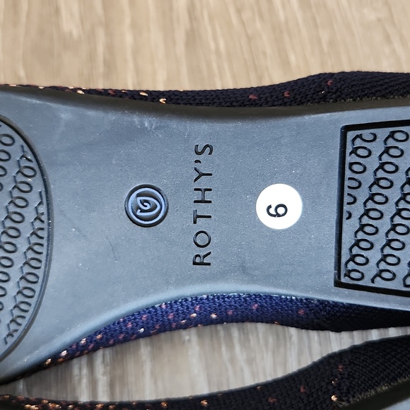 Rothy’s The Point in Midnight Metallic Size 6 - Picture 3 of 7